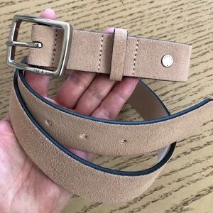 Rag & Bone Boyfriend suede Belt,sz S,W 1.25”,Length 30”-34”,new,beige